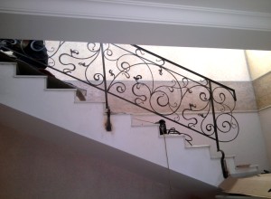 Лестничное ограждение. Горячая ковка