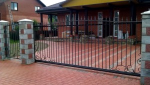 Кованые ворота откатные