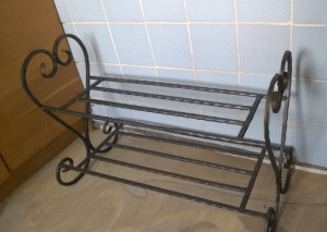 Подставка для обуви кованая