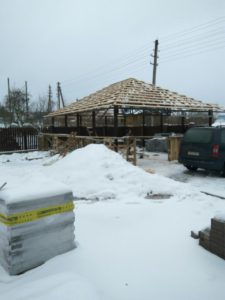 Навес четырехскатный